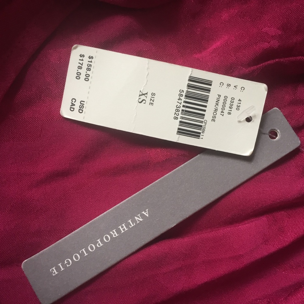 NWT Maeve by Anthropologie Pink Tiered Maxi Dress - Picture 15 of 17
